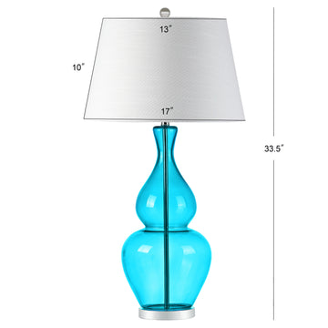 Dixon 33.5" Glass LED Table Lamp - JONATHAN Y